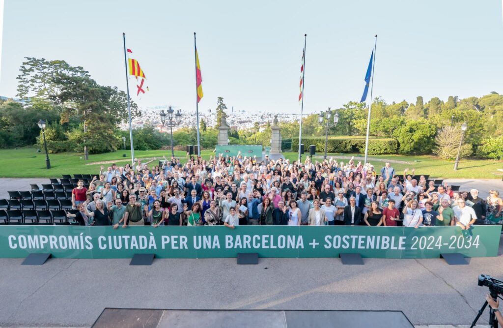 Evento de Barcelona Sostenible con asistentes